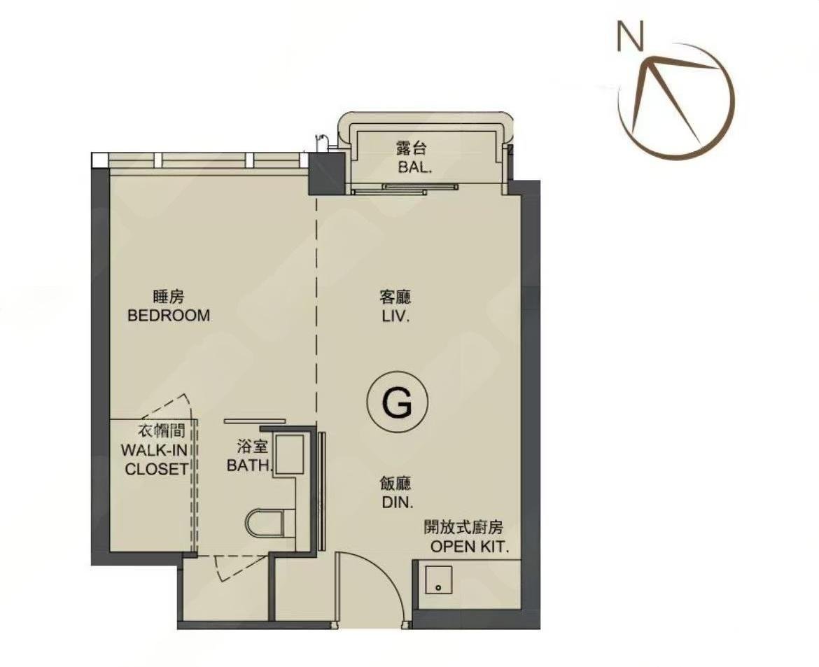 The Henley 1房戶型